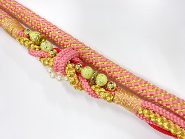 JAPANESE KIMONO / HAND-TIED OBIJIME CORD FOR FURIOSDE